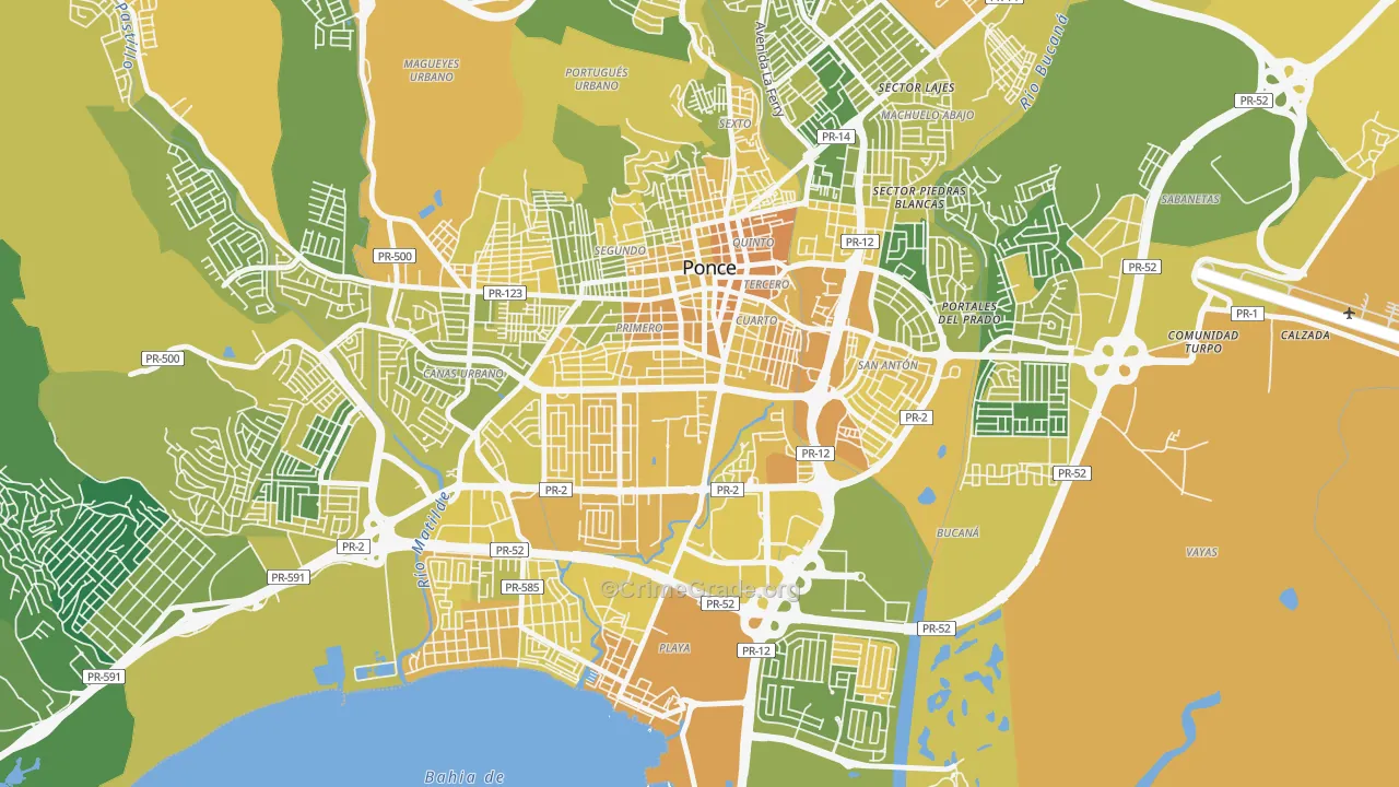 00717, PR Map of Vehicle Theft Rates