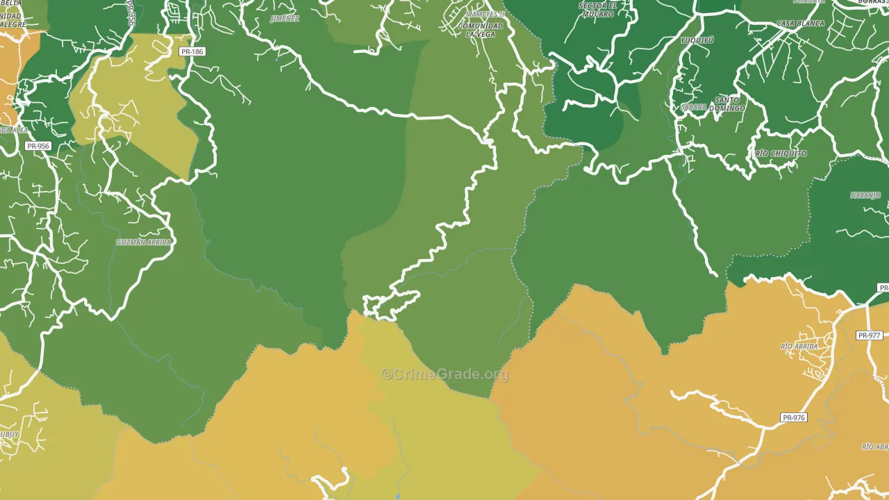 00721, PR Map of Vehicle Theft Rates