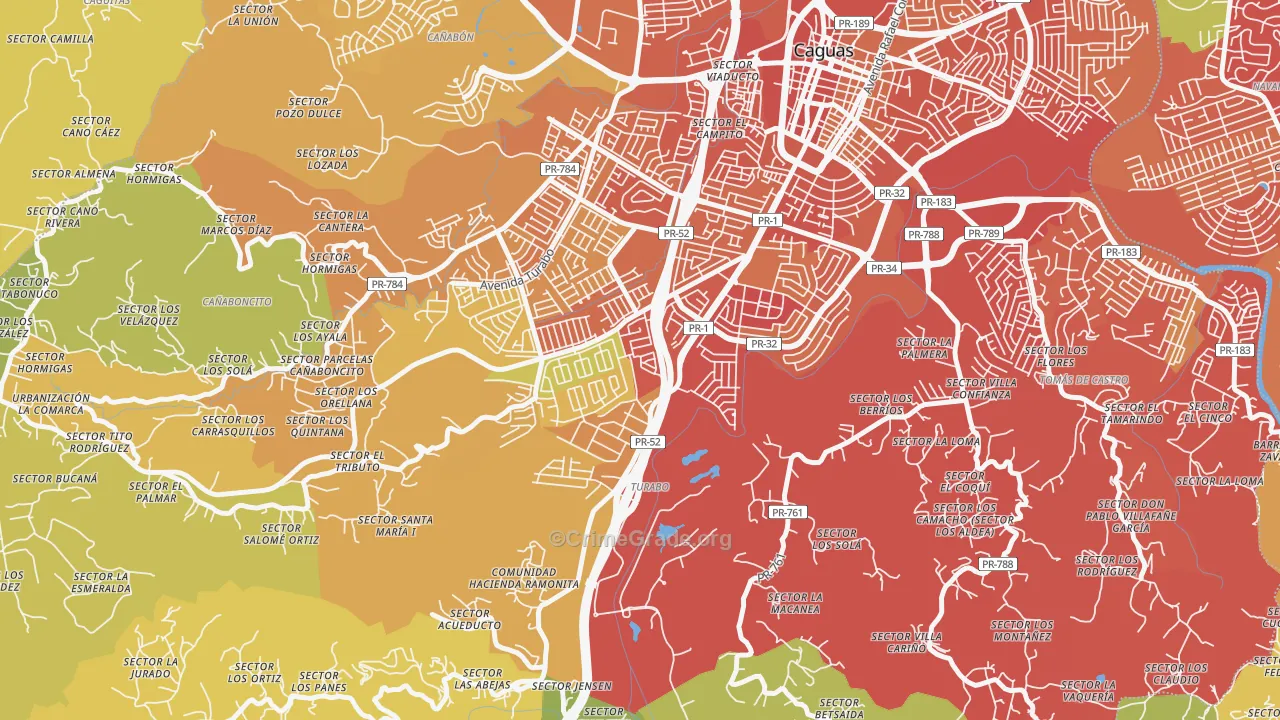 00726, PR Map of Vehicle Theft Rates