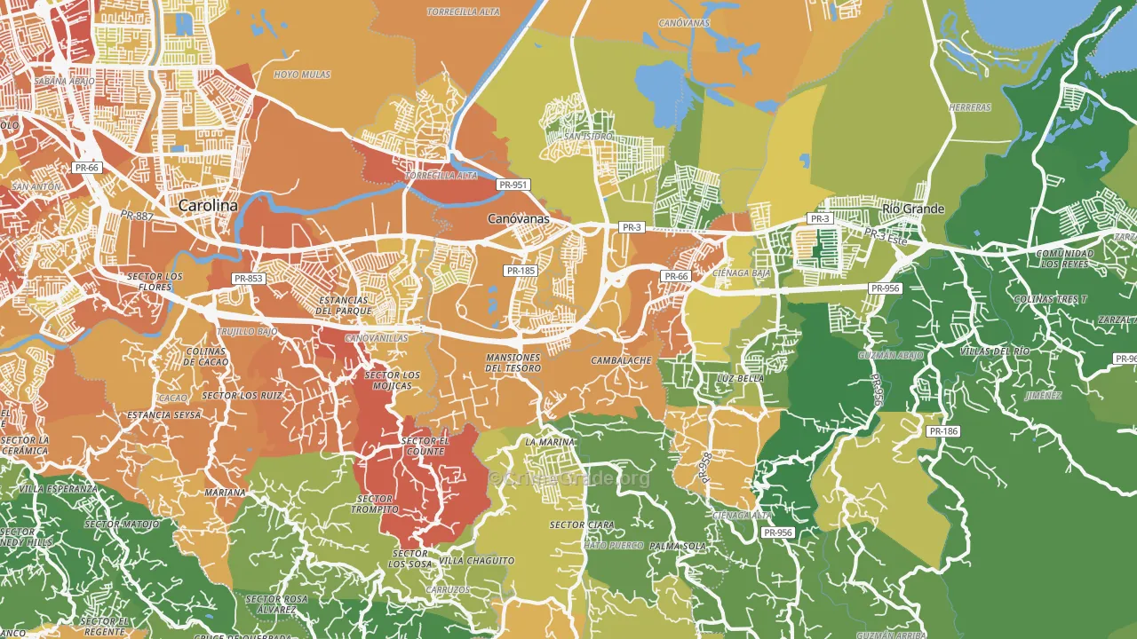 00729, PR Map of Vehicle Theft Rates