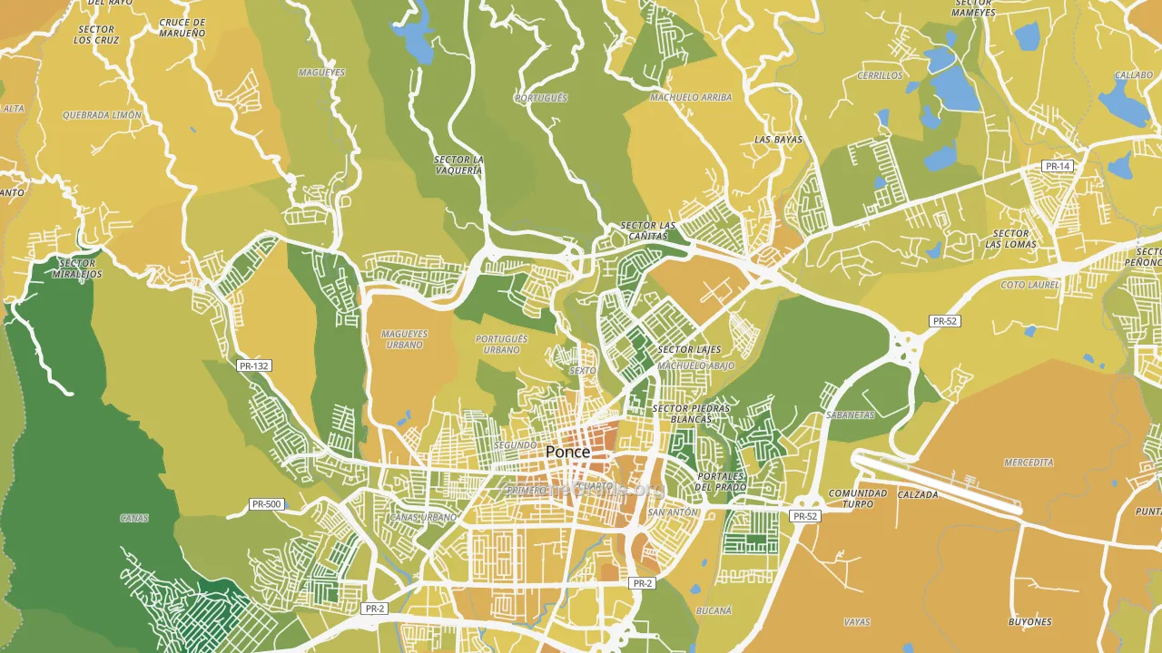 00730, PR Map of Vehicle Theft Rates