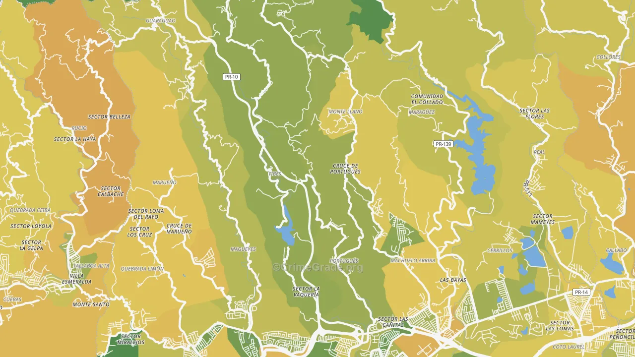 00731, PR Map of Vehicle Theft Rates