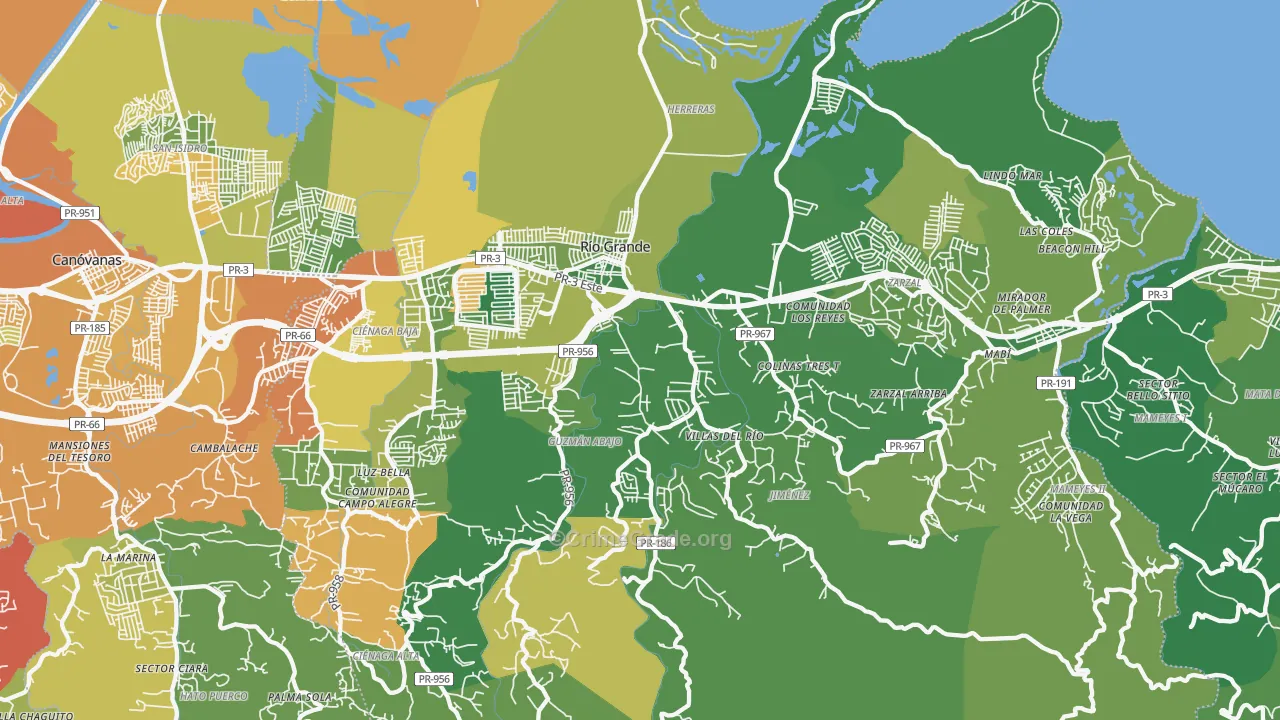 00745, PR Map of Vehicle Theft Rates