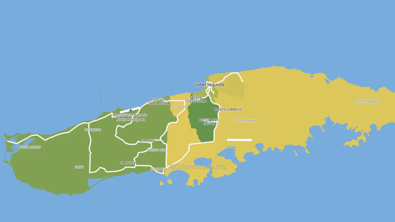 00765, PR Map of Vehicle Theft Rates