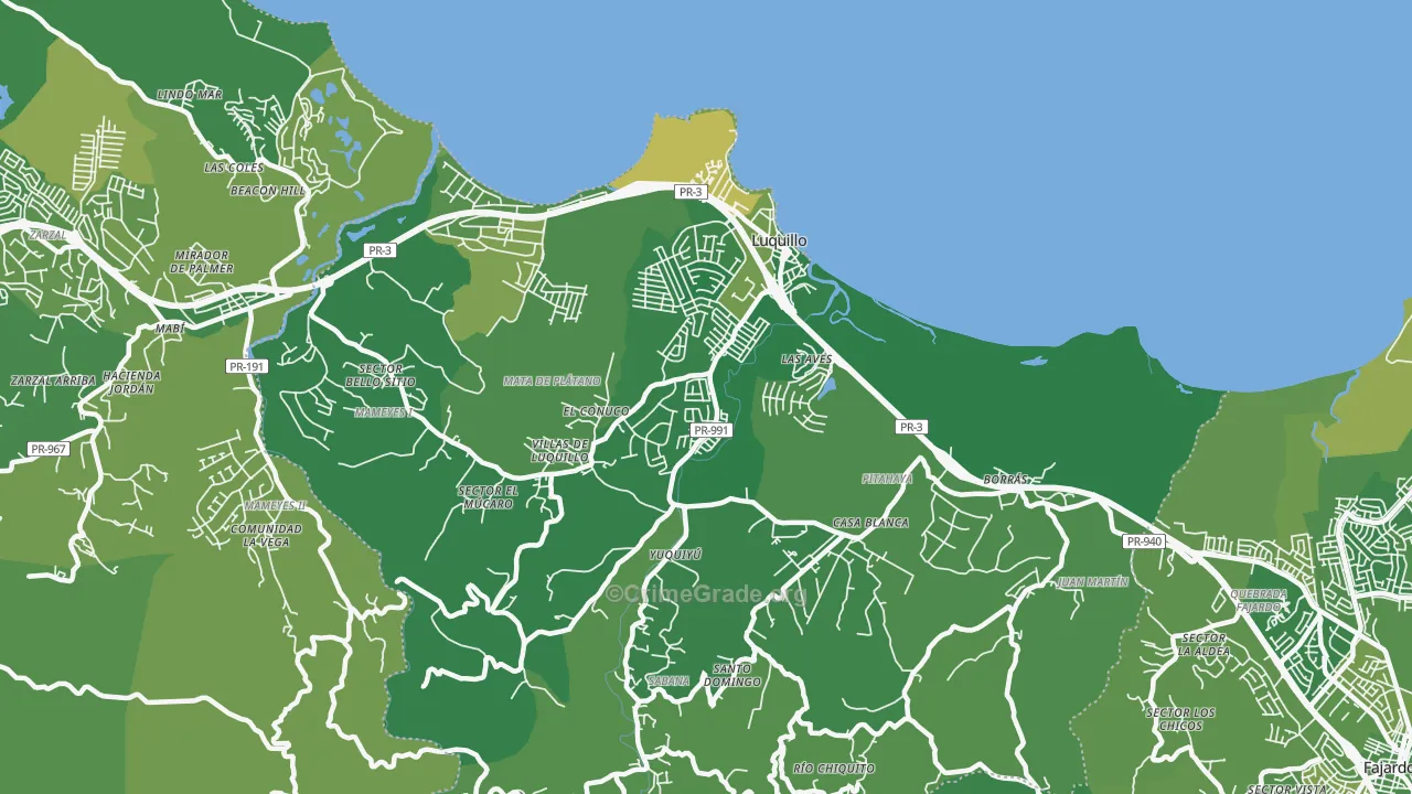 00773, PR Map of Vehicle Theft Rates