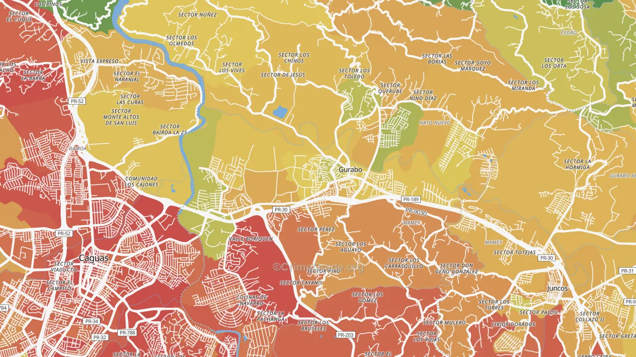 00778, PR Map of Vehicle Theft Rates