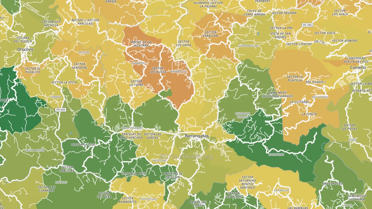 00794, PR Map of Vehicle Theft Rates