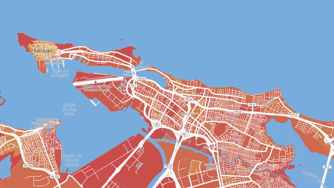 00907, PR Map of Vehicle Theft Rates