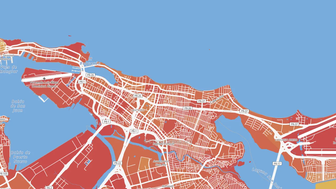 00911, PR Map of Vehicle Theft Rates