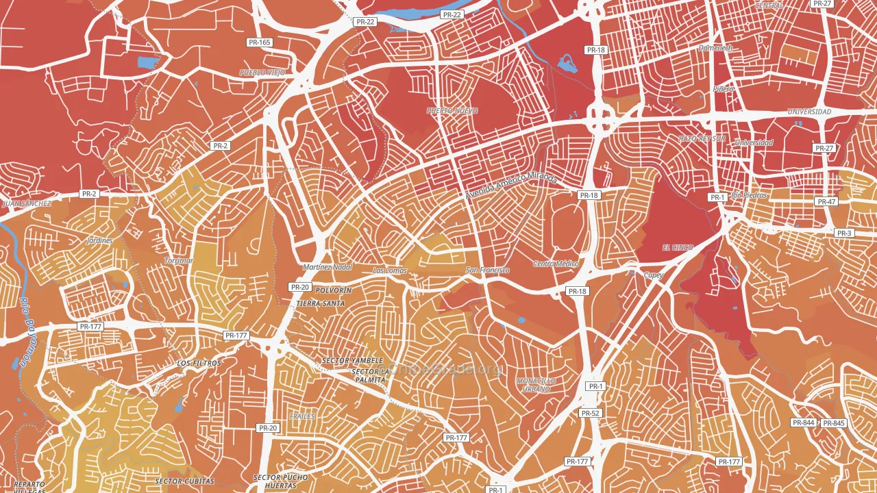 00921, PR Map of Vehicle Theft Rates
