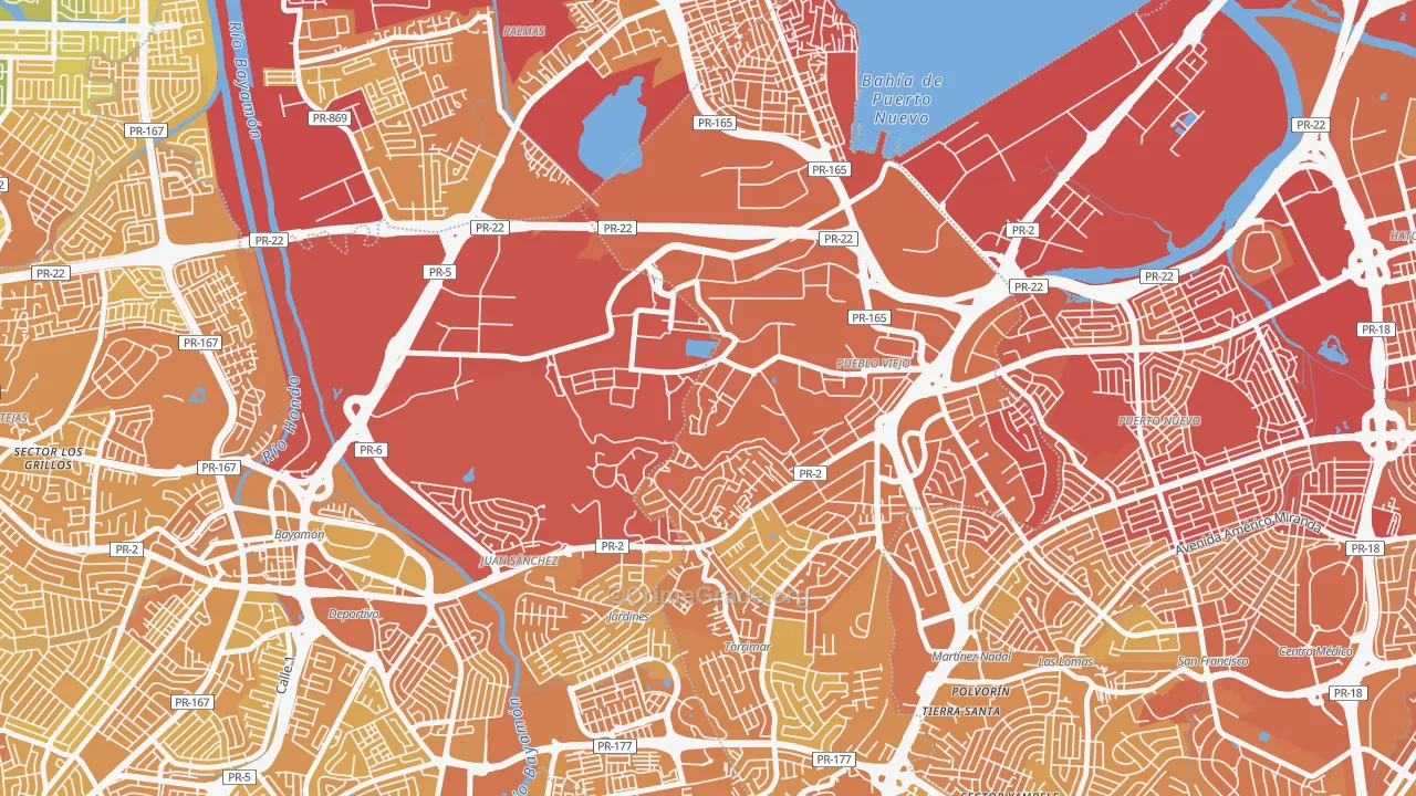 00934, PR Map of Vehicle Theft Rates