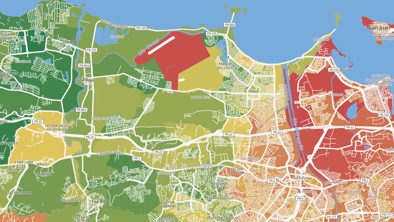 00949, PR Map of Vehicle Theft Rates
