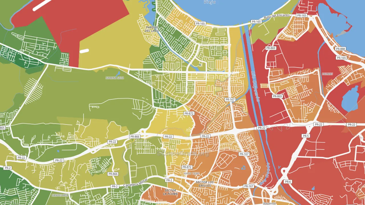 00952, PR Map of Vehicle Theft Rates