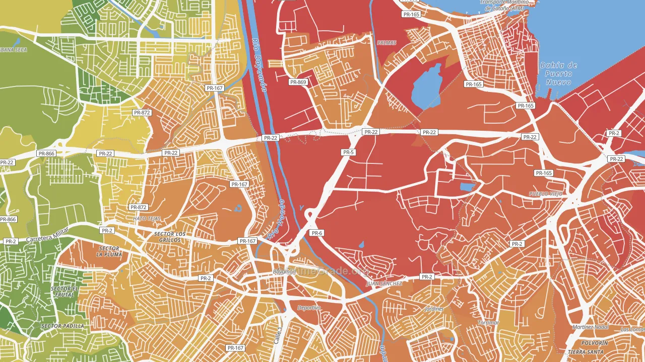 00960, PR Map of Vehicle Theft Rates
