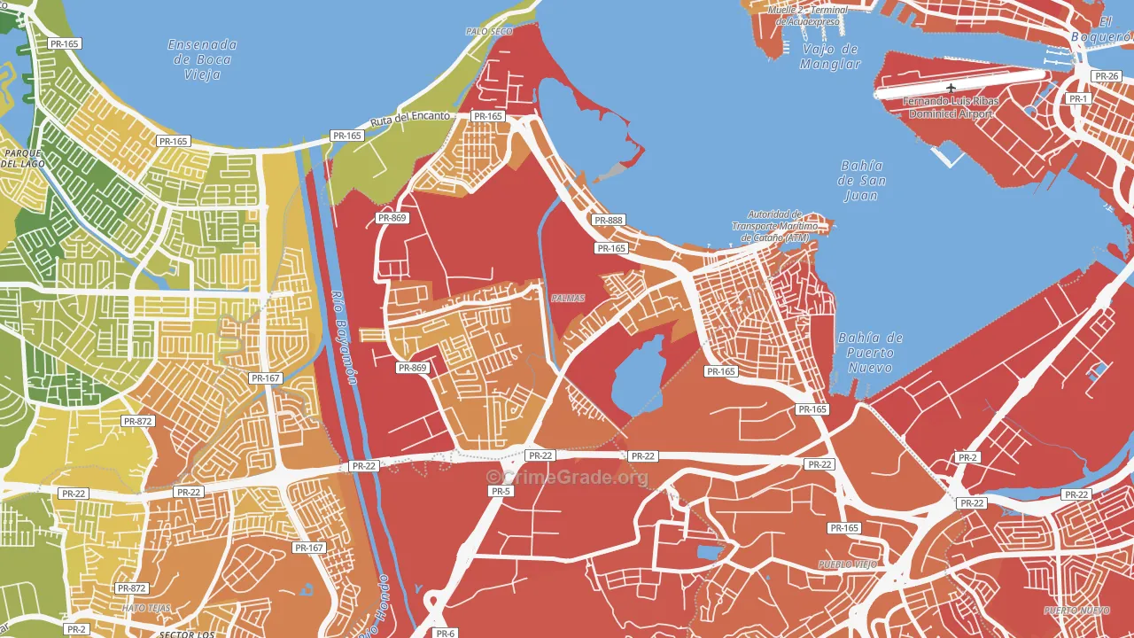 00962, PR Map of Vehicle Theft Rates