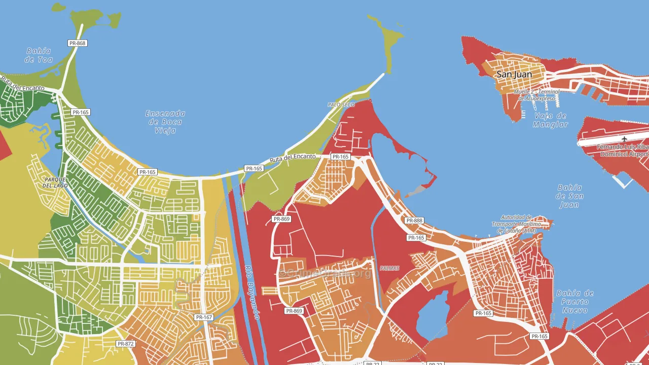 00963, PR Map of Vehicle Theft Rates