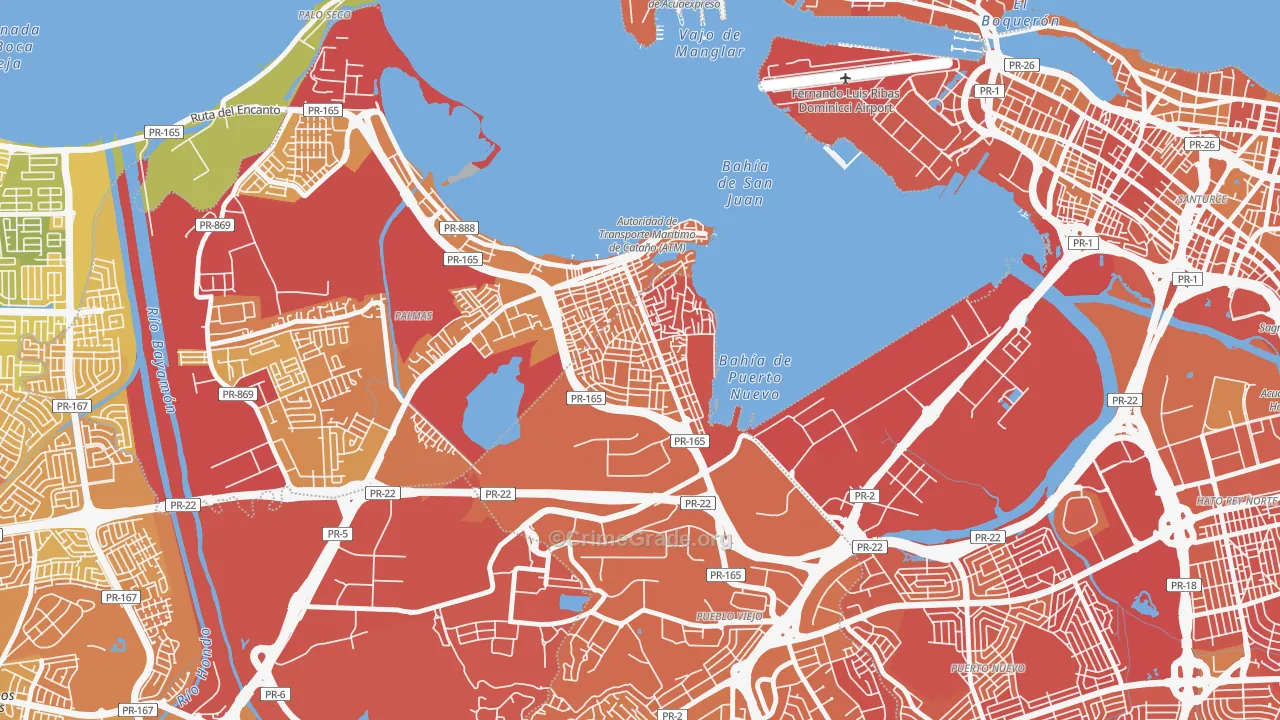 00965, PR Map of Vehicle Theft Rates