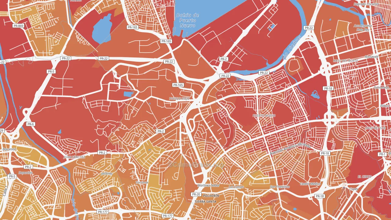 00968, PR Map of Vehicle Theft Rates