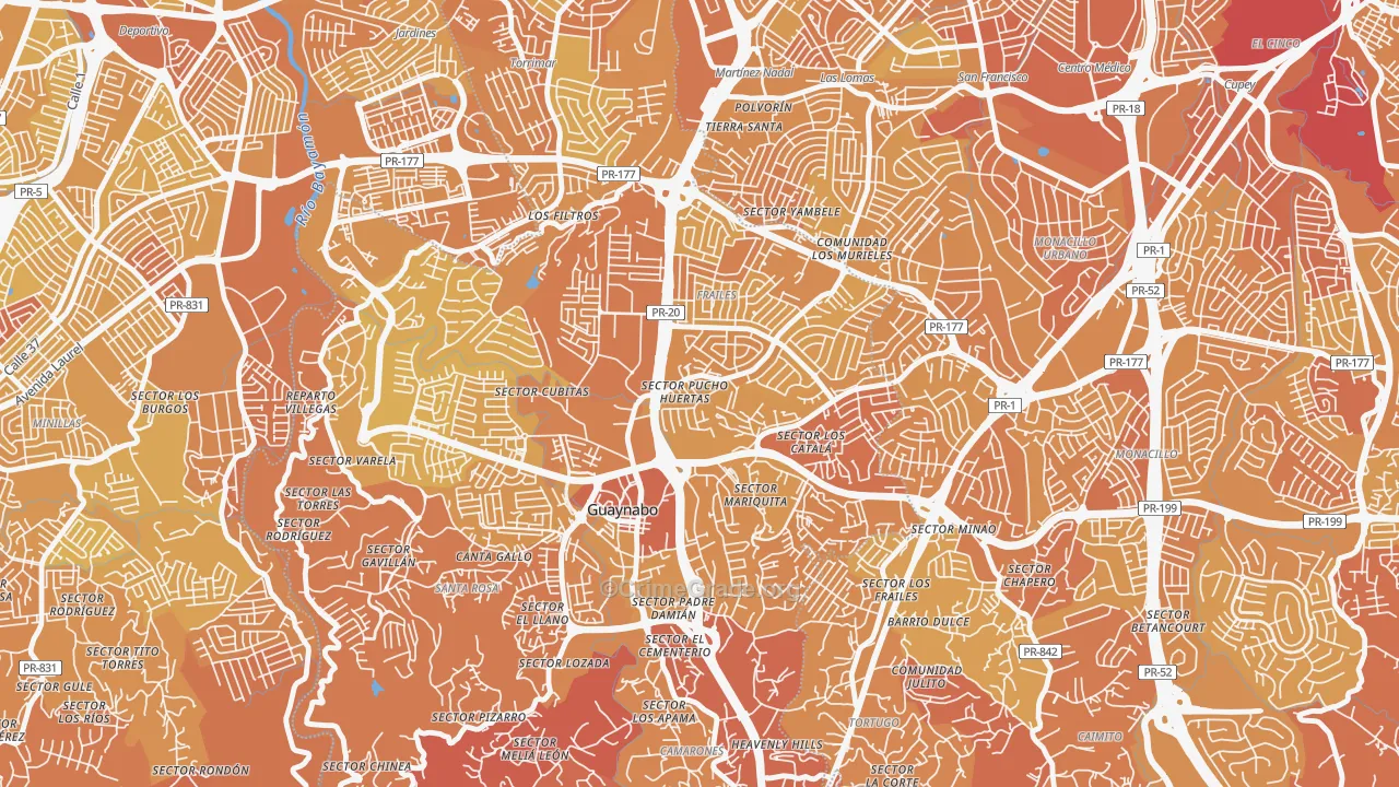 00969, PR Map of Vehicle Theft Rates