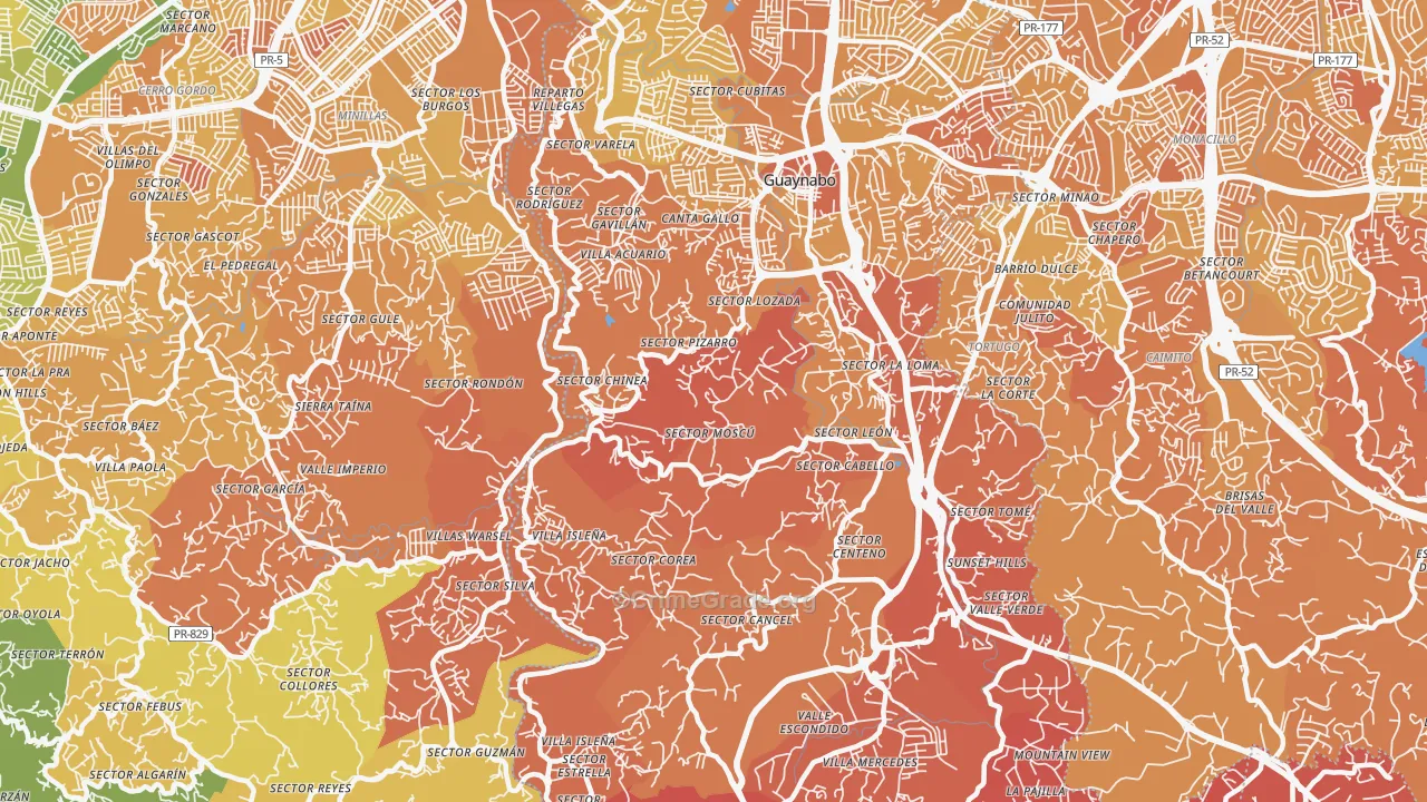 00971, PR Map of Vehicle Theft Rates