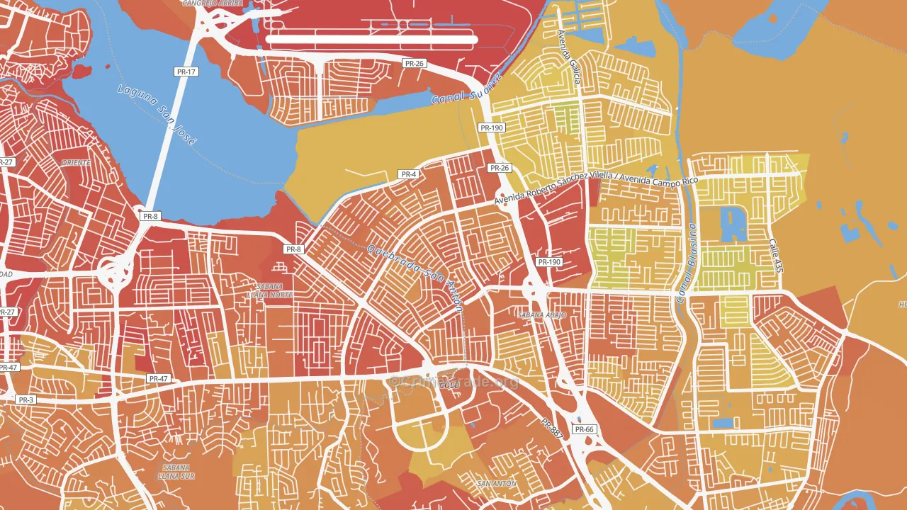 00982, PR Map of Vehicle Theft Rates