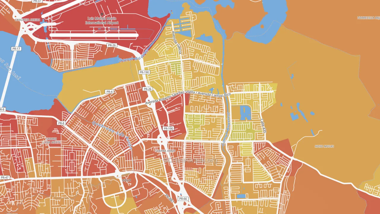 00983, PR Map of Vehicle Theft Rates