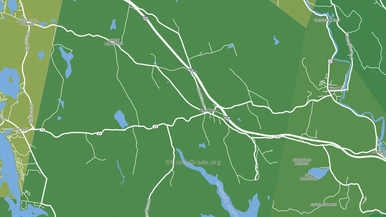 01008, MA Map of Vehicle Theft Rates