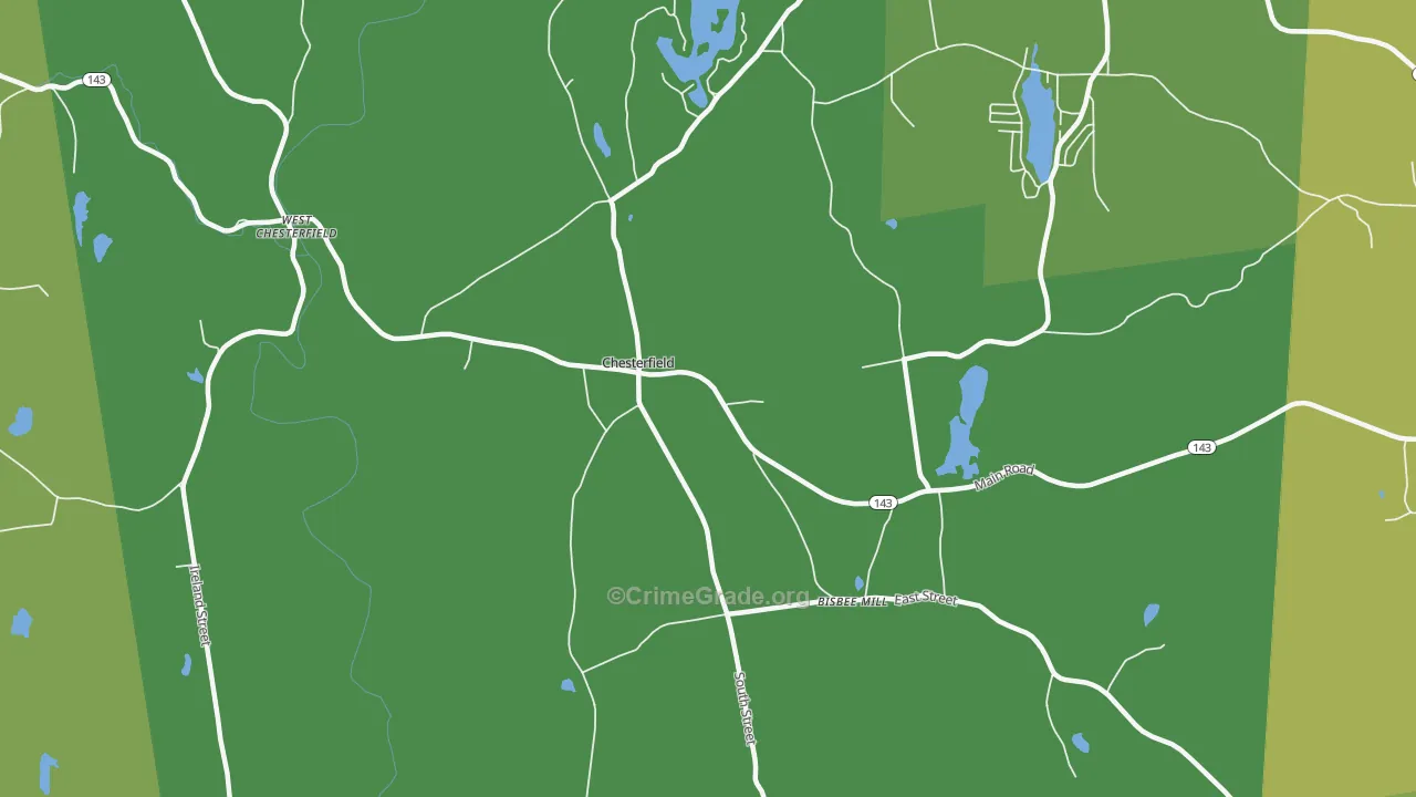 01012, MA Map of Vehicle Theft Rates