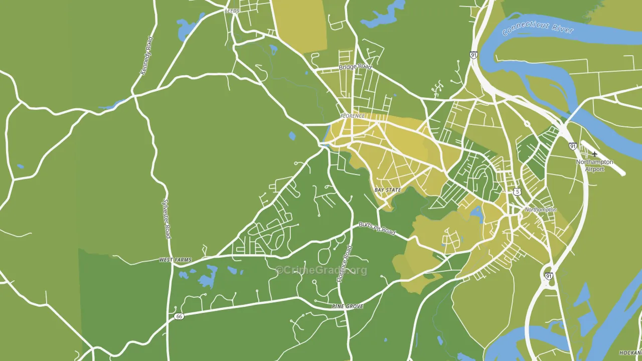01062, MA Map of Vehicle Theft Rates