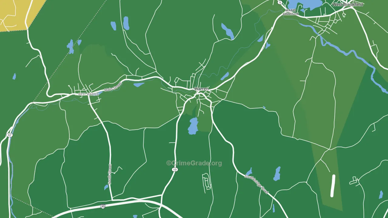 01083, MA Map of Vehicle Theft Rates