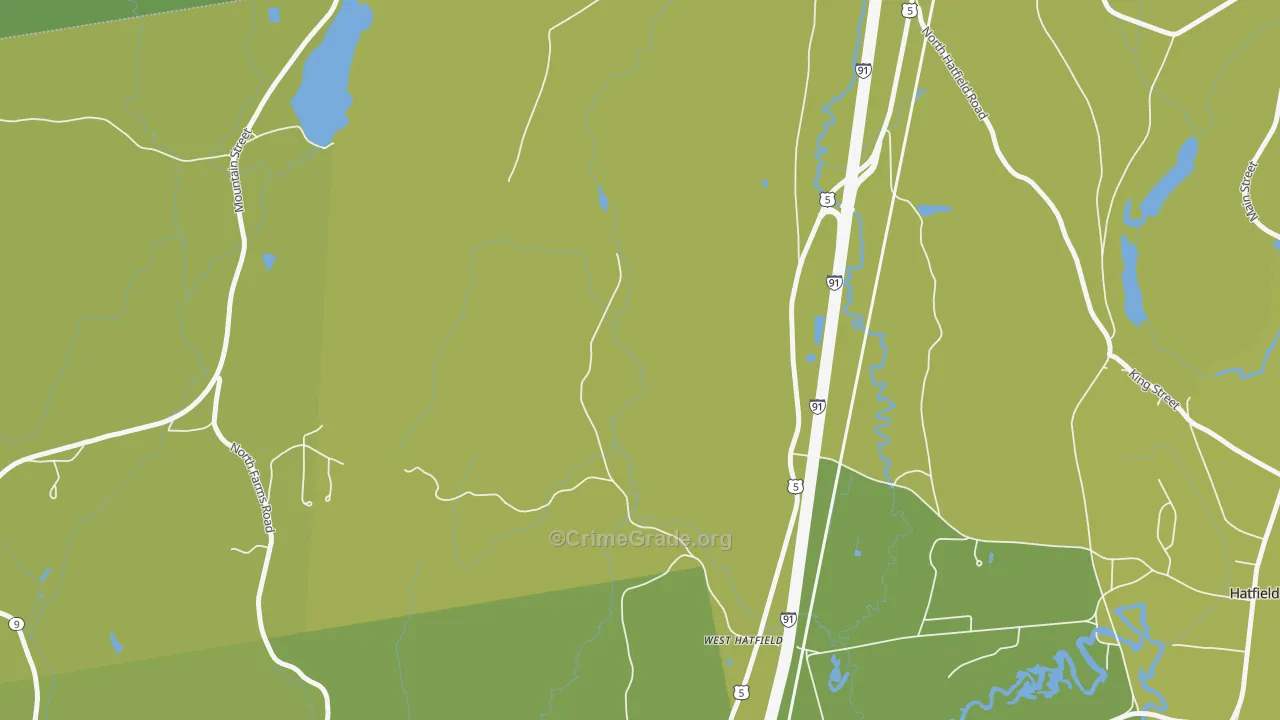 01088, MA Map of Vehicle Theft Rates