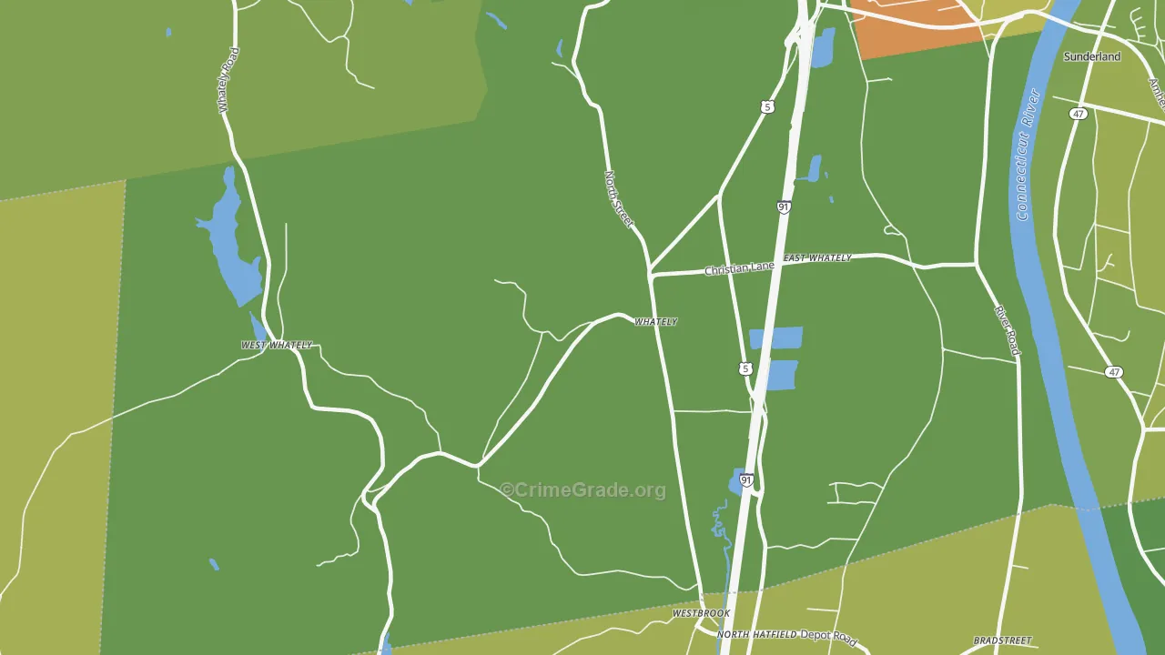 01093, MA Map of Vehicle Theft Rates