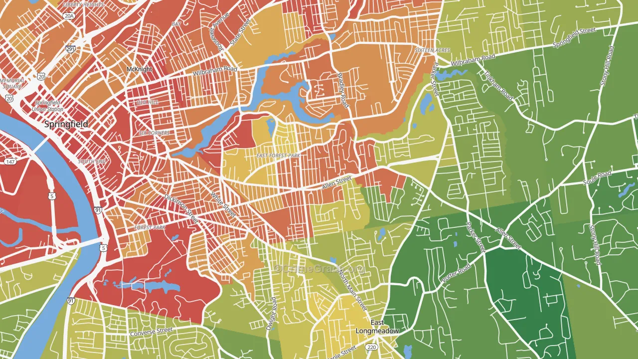 01118, MA Map of Vehicle Theft Rates