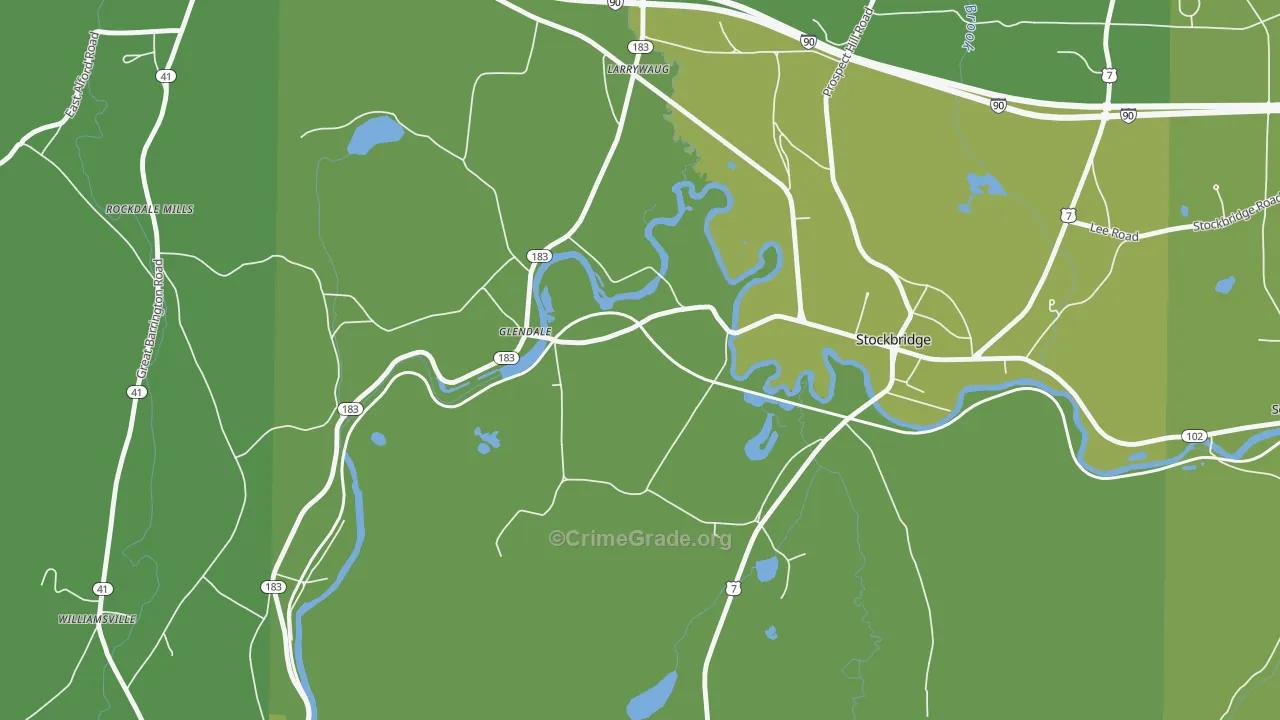 01229, MA Map of Vehicle Theft Rates