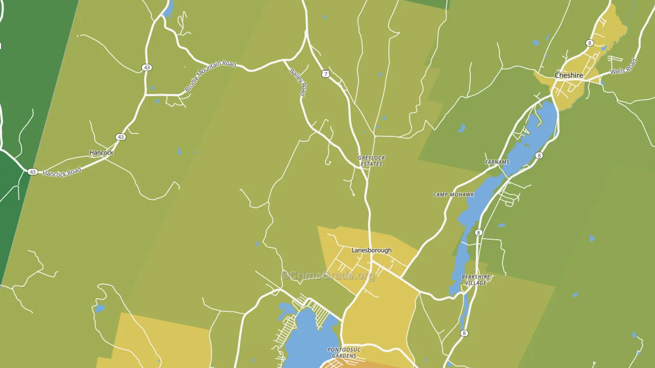 01237, MA Map of Vehicle Theft Rates