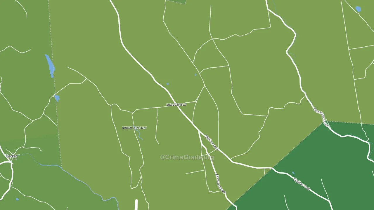 01243, MA Map of Vehicle Theft Rates