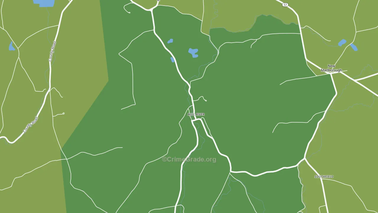 01244, MA Map of Vehicle Theft Rates
