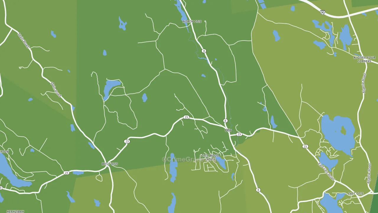 01253, MA Map of Vehicle Theft Rates
