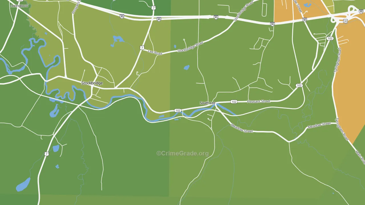 01260, MA Map of Vehicle Theft Rates