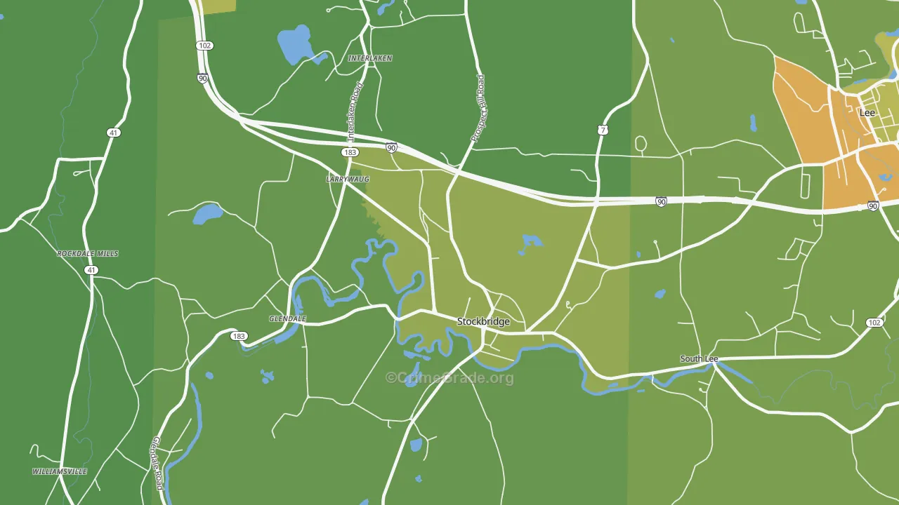 01262, MA Map of Vehicle Theft Rates