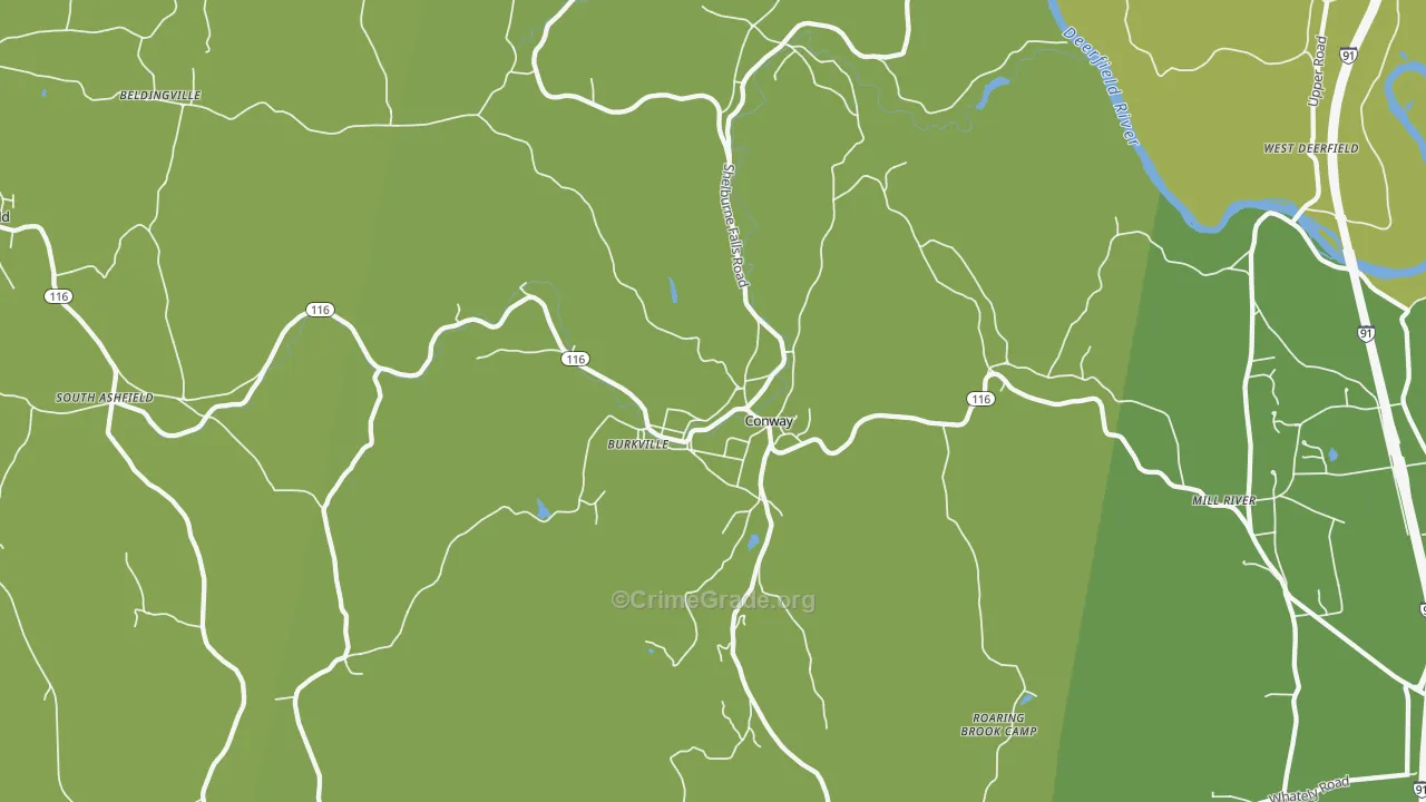 01341, MA Map of Vehicle Theft Rates