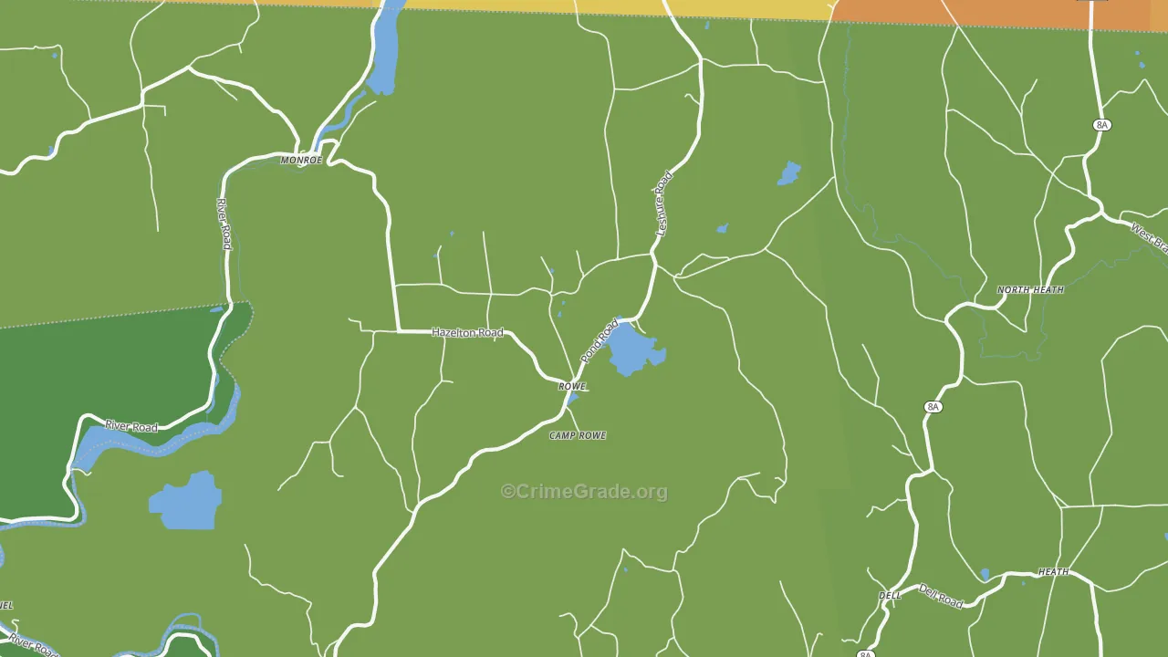 01367, MA Map of Vehicle Theft Rates