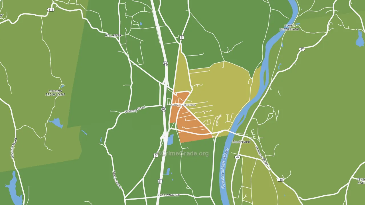 01373, MA Map of Vehicle Theft Rates