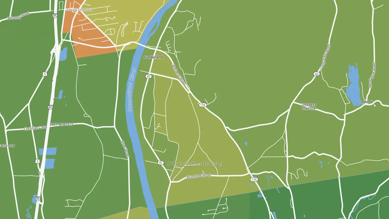 01375, MA Map of Vehicle Theft Rates