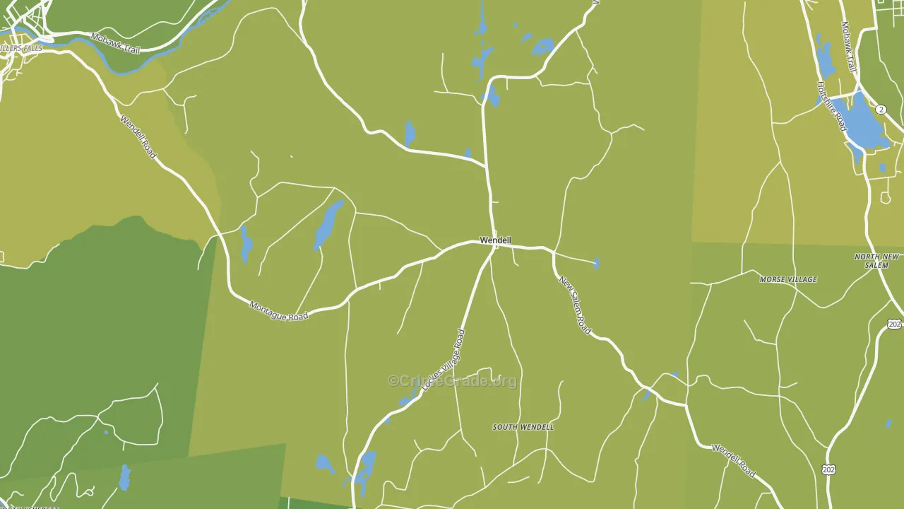 01379, MA Map of Vehicle Theft Rates