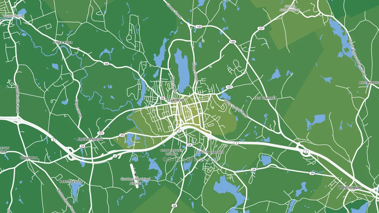 01440, MA Map of Vehicle Theft Rates