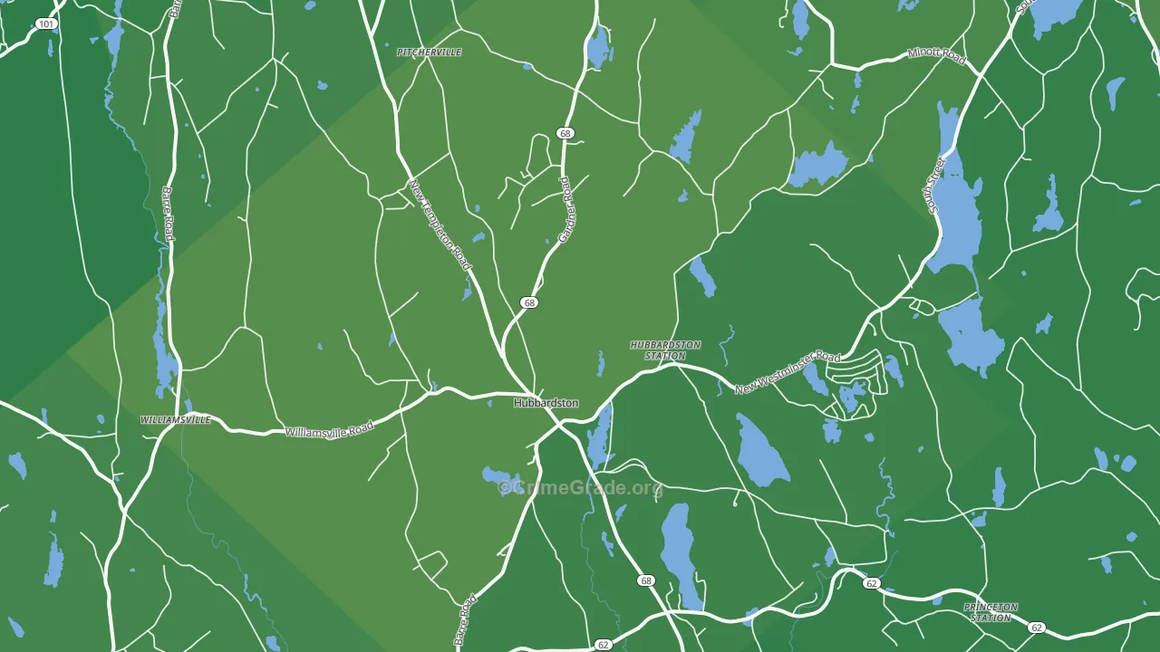 01452, MA Map of Vehicle Theft Rates