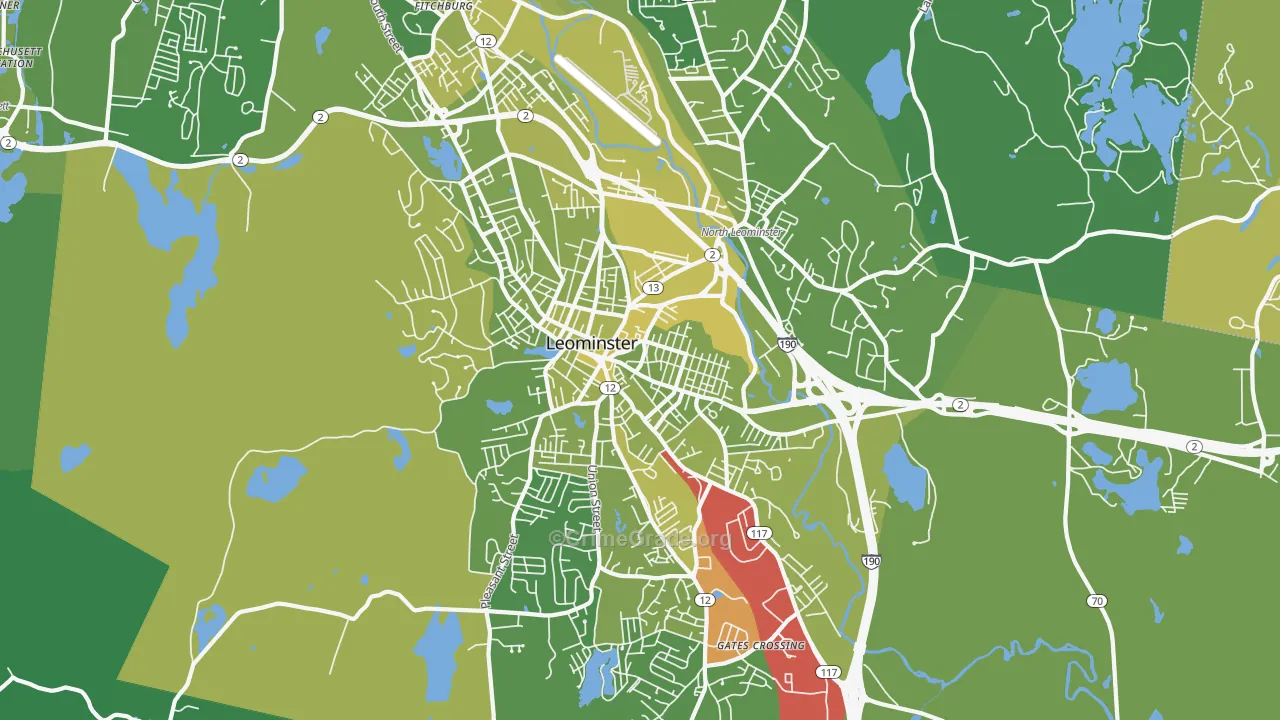 01453, MA Map of Vehicle Theft Rates