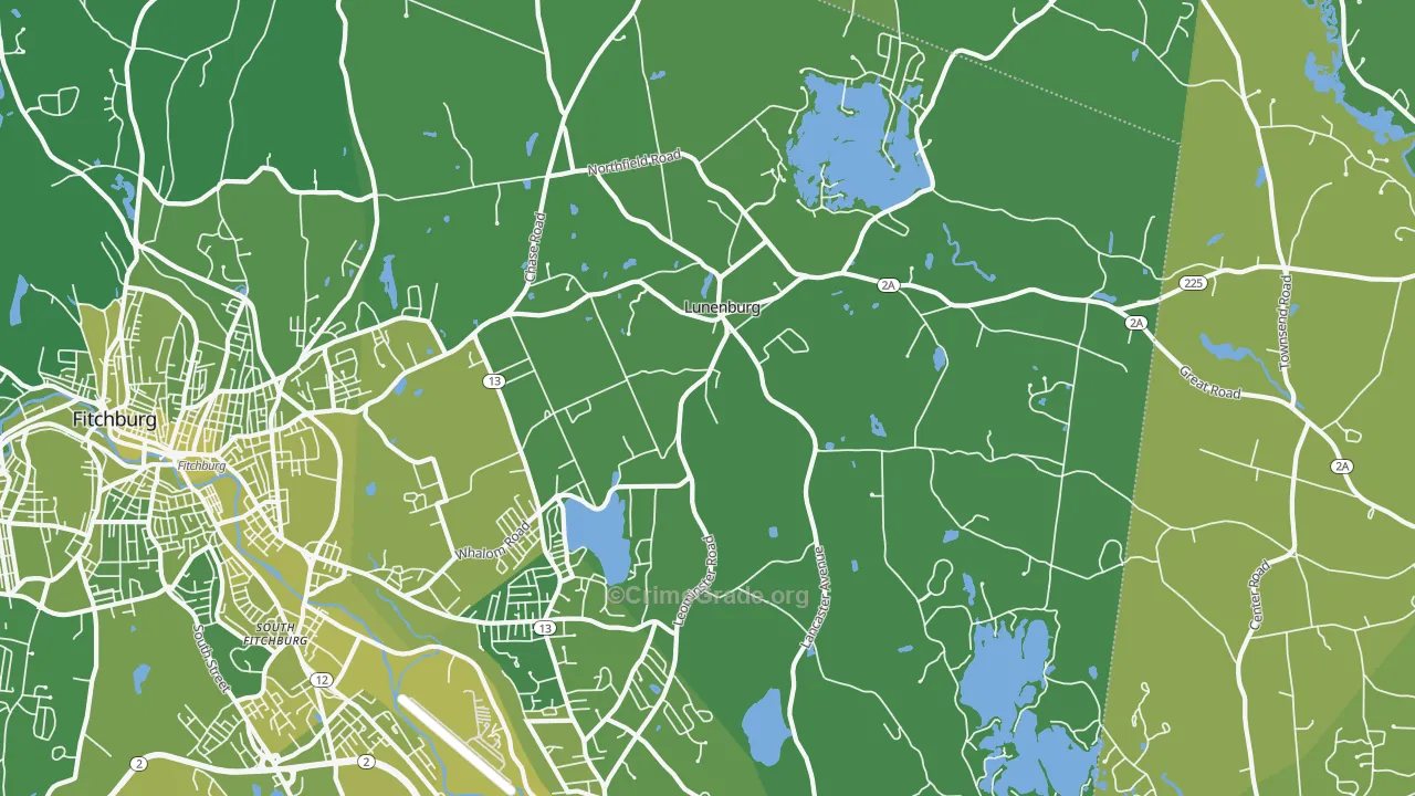 01462, MA Map of Vehicle Theft Rates