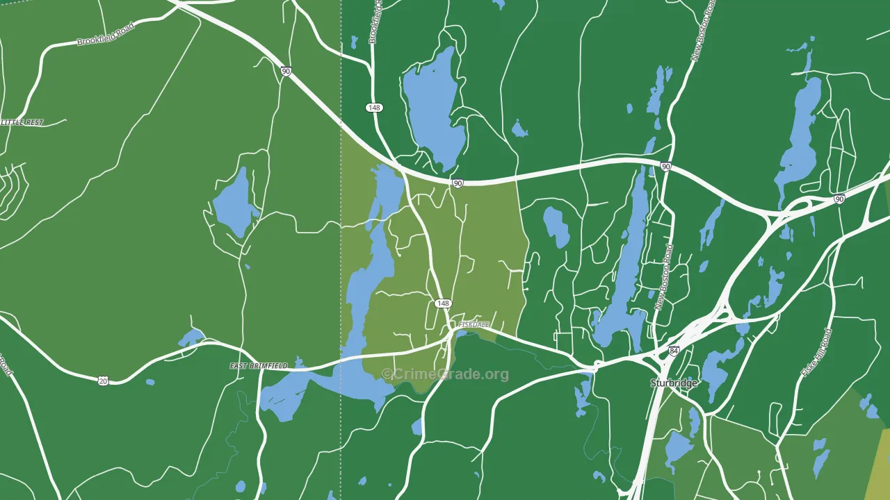 01518, MA Map of Vehicle Theft Rates